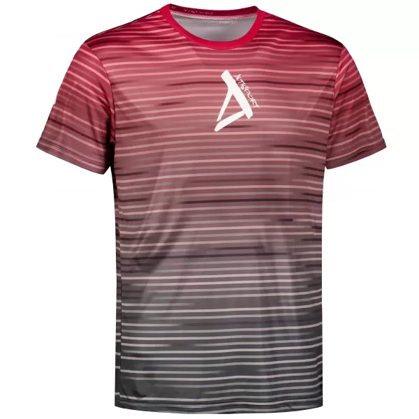  Premium-T-Shirt für Herren ALTISPORT VOJ/ALM031TR01 SCHWARZ/BURGUND 