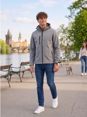 Herren-Softshelljacke ALTISPORT NP/ALM225 STAHLGRAU