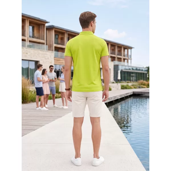  Herren-T-Shirt mit Kragen ALTISPORT NoPrint NP/ALM712 KALK 