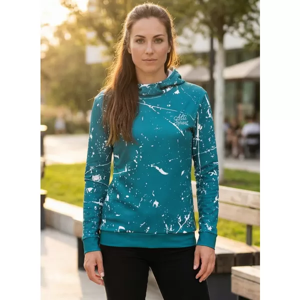  Hochwertiges Funktions-Sweatshirt für Damen ALTISPORT VOJ/ALW034MI01 SMARAGD 