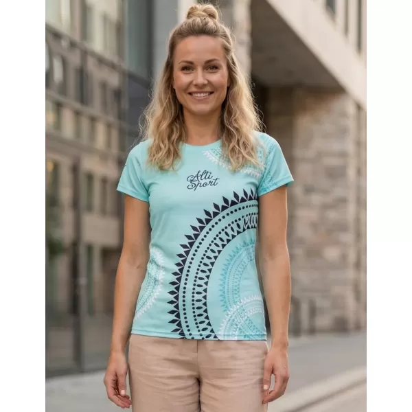  Hochwertiges Funktions-T-Shirt für Damen ALTISPORT VOJ/ALW033TR01 FROSTBLAU 