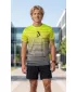 Premium-T-Shirt für Herren ALTISPORT VOJ/ALM031TR01 SCHWARZ/FLUOGELB