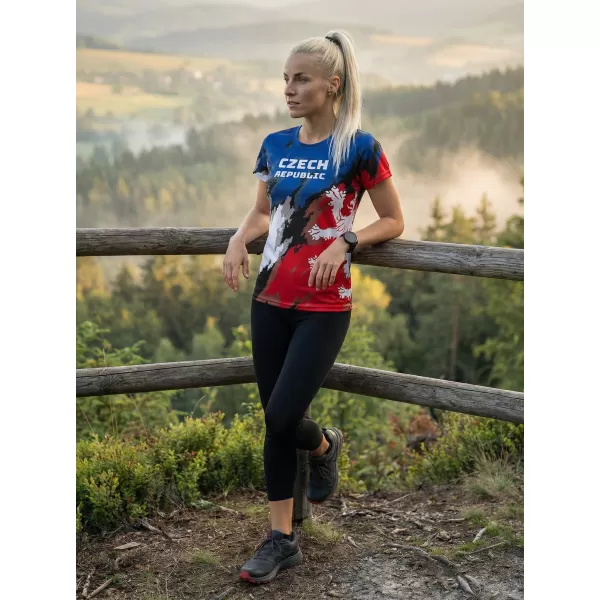  Hochwertiges Funktions-T-Shirt für Damen ALTISPORT x CZE VOJ/ALW036TR01 STREIFEN 