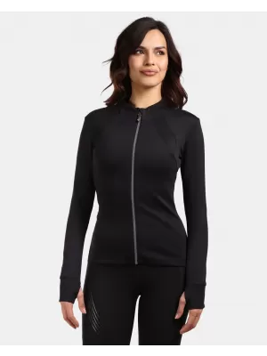 Fleece-Sweatshirt für Damen KILPI LAJEN-W VL0206KI SCHWARZ