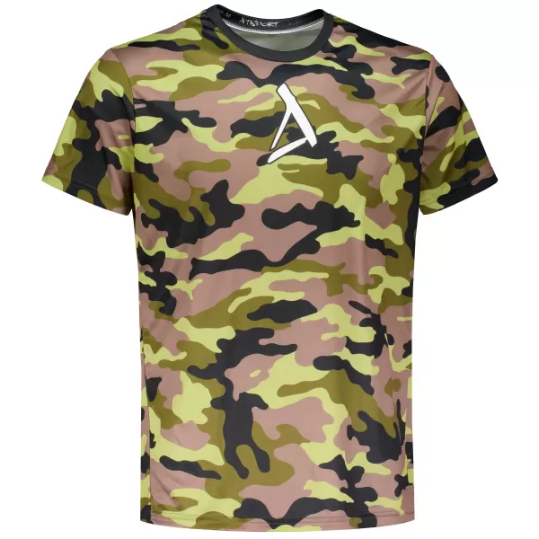  Funktionelles Premium-T-Shirt für Herren ALTISPORT VOJ/ALM038TR01 SCHWARZ UND GRÜN 