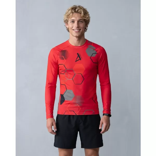  Hochwertiges funktionelles Kompressions-T-Shirt für Herren ALTISPORT VOJ/ALM037TR03 ROT 