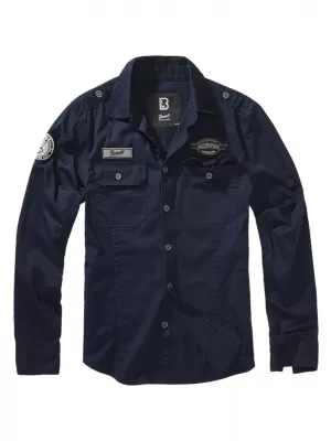 Hemd BRANDIT LUIS VINTAGE BD4023 MARINE
