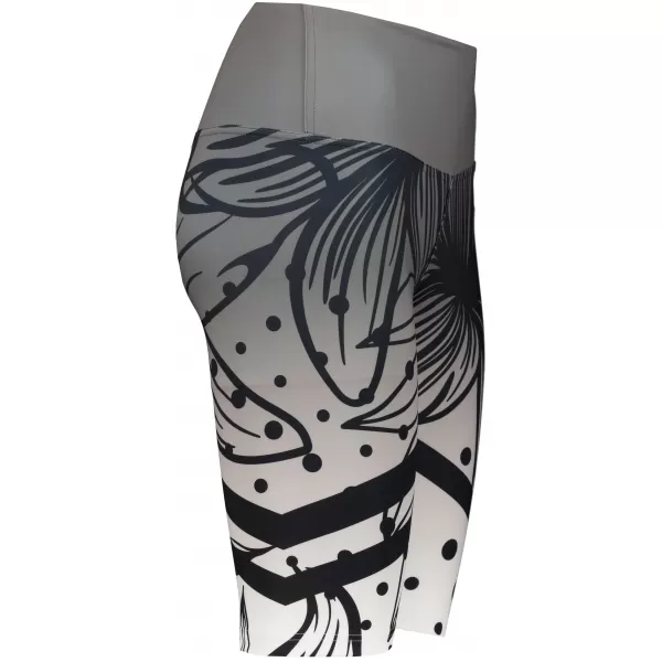  Hochwertige Damen-Funktionsleggings oberhalb des Knies ALTISPORT VOJ/ALW045LEG02 SCHWARZ UND WEIß 