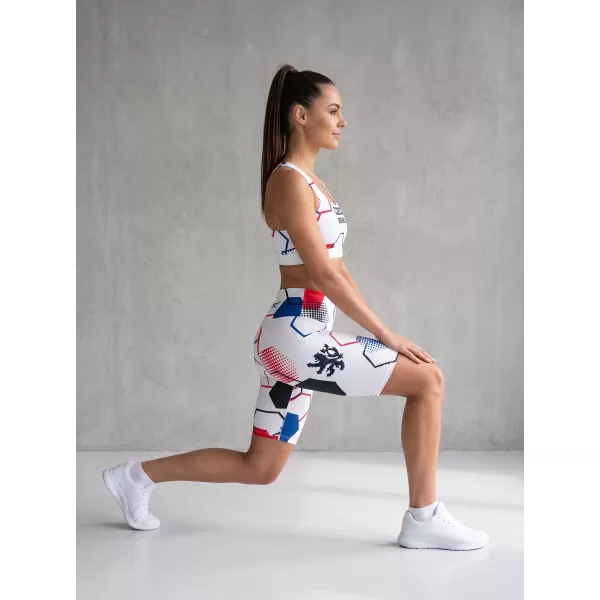  Hochwertige Damen-Funktionsleggings oberhalb des Knies ALTISPORT VOJ/ALW036LEG02 HEXA WEIß 