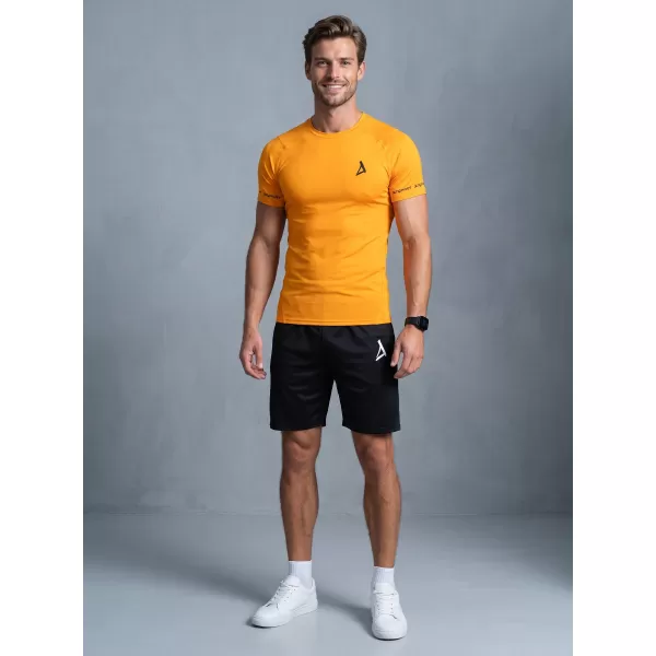  Hochwertiges Funktions-Kompressions-T-Shirt mit kurzen Ärmeln für Herren ALTISPORT VOJ/ALM000TR04 ORANGE 