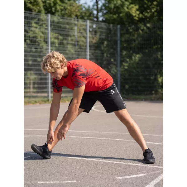  Hochwertiges Funktions-Kompressions-T-Shirt mit kurzen Ärmeln für Herren ALTISPORT VOJ/ALM039TR04 ROT 