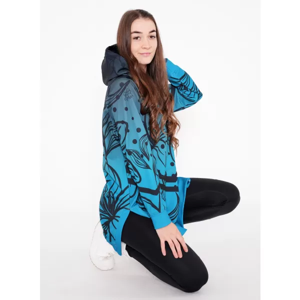  Hochwertiges Funktions-Sweatshirt für Damen ALTISPORT VOJ/ALW045MI03 SMARAGD/SCHWARZ 