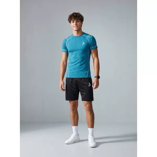  Hochwertiges Funktions-Kompressions-T-Shirt mit kurzen Ärmeln für Herren ALTISPORT VOJ/ALM000TR04 ROT 