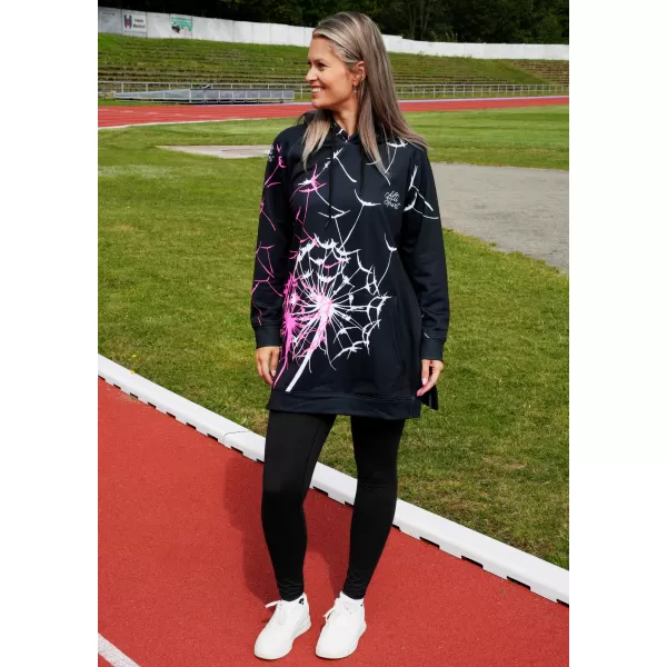  Hochwertiges Funktions-Sweatshirt für Damen ALTISPORT VOJ/ALW035MI03 SCHWARZ/ROSA 