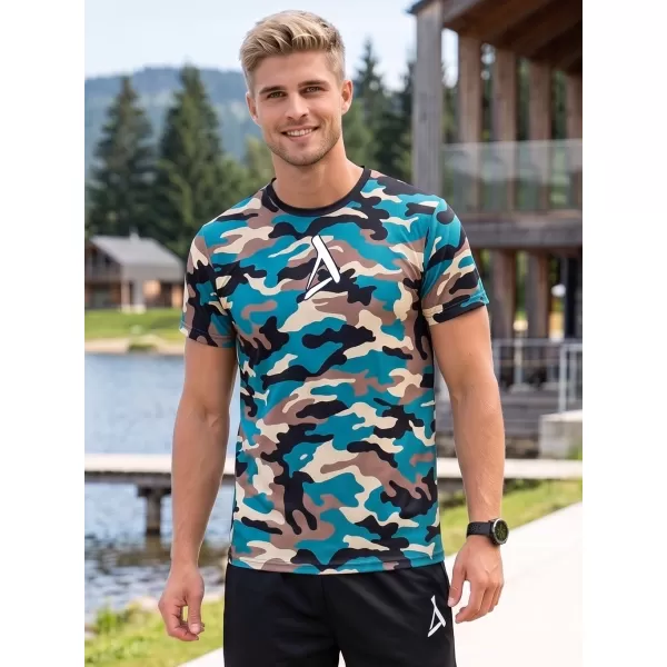  Funktionelles Premium-T-Shirt für Herren ALTISPORT VOJ/ALM038TR01 KEROSIN/BRAUN 