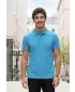 Herren-T-Shirt mit Kragen ALTISPORT NoPrint NP/ALM302 TÜRKIS