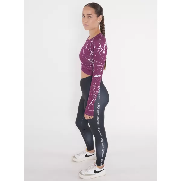  Hochwertiges Funktions-Crop-Top mit langen Ärmeln für Damen ALTISPORT VOJ/ALW034TR04 FUCHSIE 