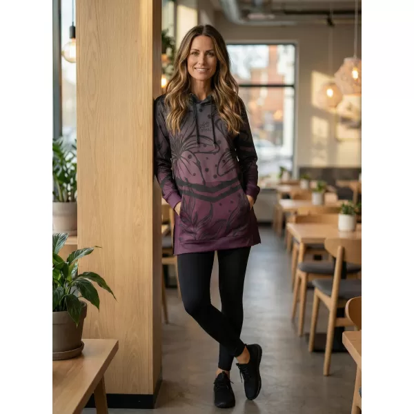  Hochwertiges Funktions-Sweatshirt für Damen ALTISPORT VOJ/ALW045MI03 LILA/SCHWARZ 