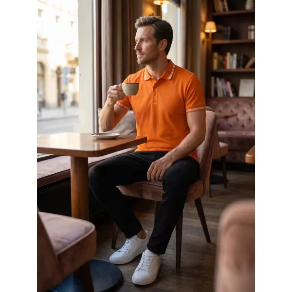  Herren-T-Shirt mit Kragen ALTISPORT NoPrint NP/ALM912 ORANGE 