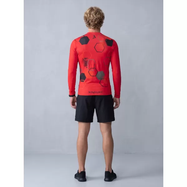  Hochwertiges funktionelles Kompressions-T-Shirt für Herren ALTISPORT VOJ/ALM037TR03 ROT 