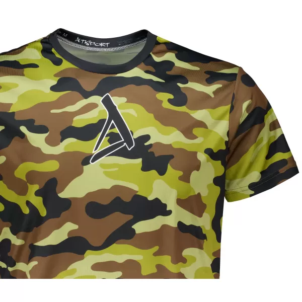  Funktionelles Premium-T-Shirt für Herren ALTISPORT VOJ/ALM038TR01 grüne Armee 