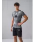Hochwertiges Funktions-Kompressions-T-Shirt mit kurzen Ärmeln für Herren ALTISPORT VOJ/ALM037TR04 GRAU
