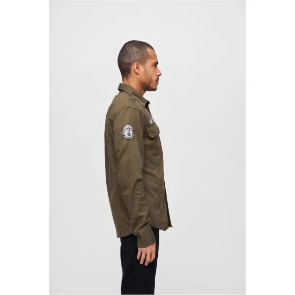  Hemd BRANDIT LUIS VINTAGE BD4023 OLIVE 