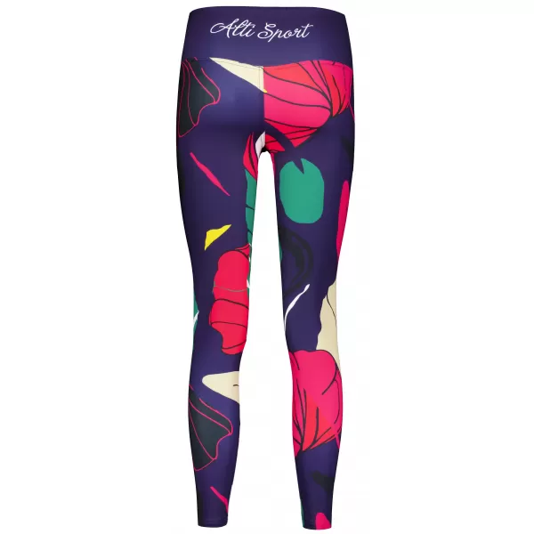 Lange Premium-Funktionsleggings für Damen ALTISPORT VOJ/ALW042LEG01 DUNKELBLAU 