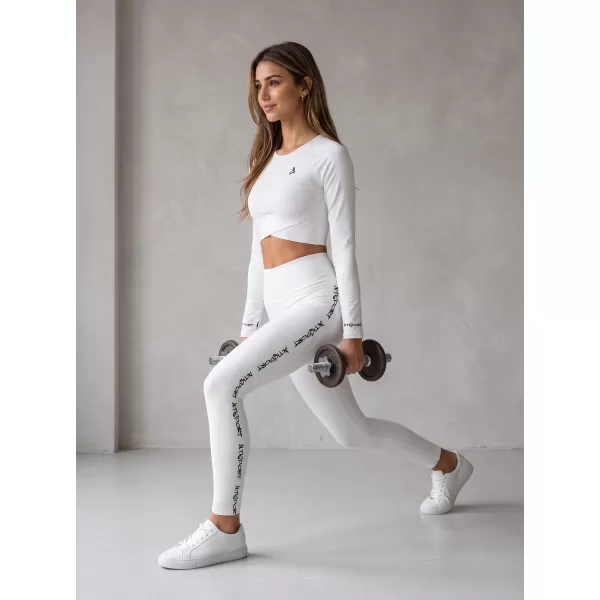  Hochwertiges Funktions-Crop-Top mit langen Ärmeln für Damen ALTISPORT VOJ/ALW000TR04 WEIß 