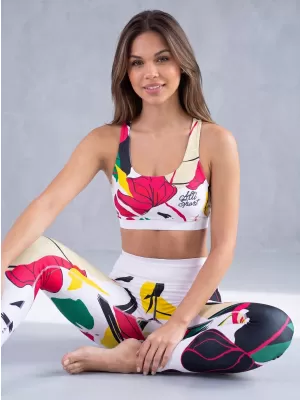 Lange Premium-Funktionsleggings für Damen ALTISPORT VOJ/ALW042LEG01 WEIß