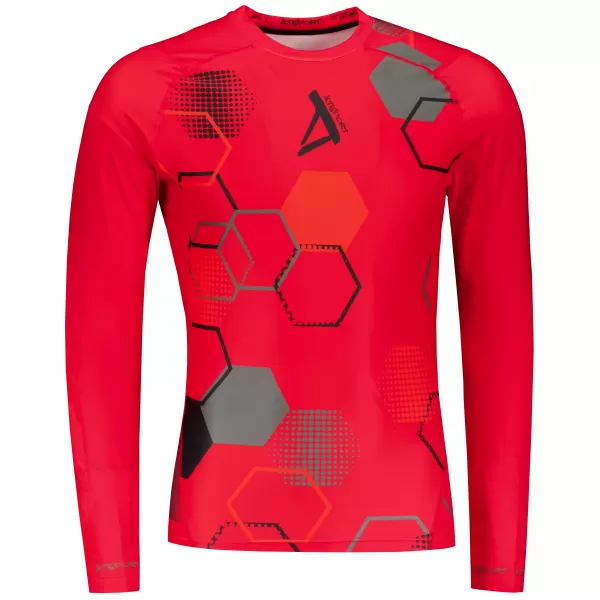  Hochwertiges funktionelles Kompressions-T-Shirt für Herren ALTISPORT VOJ/ALM037TR03 ROT 