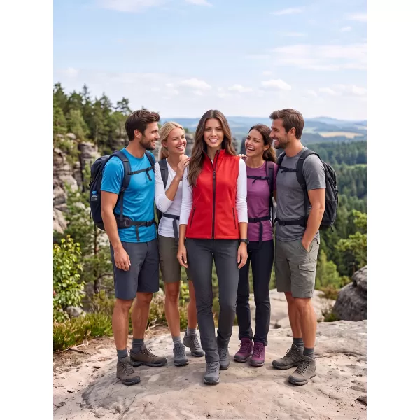  Softshellweste für Damen ALTISPORT NoPrint NP/ALW7211NJ ROT SCHWARZ 