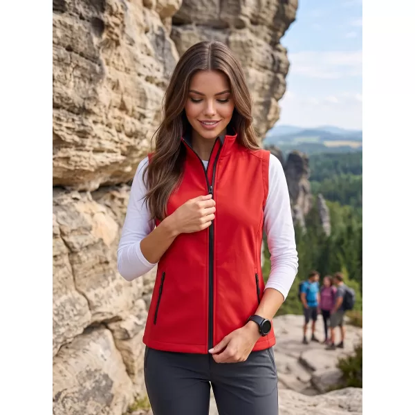 Softshellweste für Damen ALTISPORT NoPrint NP/ALW7211NJ ROT SCHWARZ 