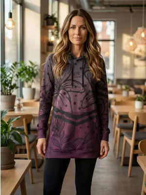 Hochwertiges Funktions-Sweatshirt für Damen ALTISPORT VOJ/ALW045MI03 LILA/SCHWARZ
