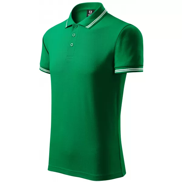  Herren-T-Shirt mit Kragen ALTISPORT NoPrint NP/ALM912 MITTELGRÜN 