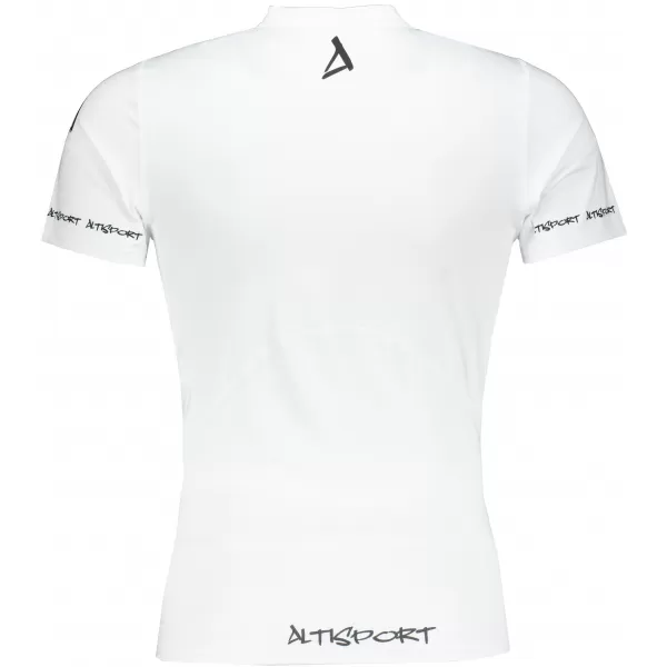  Hochwertiges Funktions-Kompressions-T-Shirt mit kurzen Ärmeln für Herren ALTISPORT VOJ/ALM000TR04 WEIß 