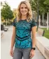 Hochwertiges Funktions-T-Shirt für Damen ALTISPORT VOJ/ALW045TR01 SMARAGD/SCHWARZ