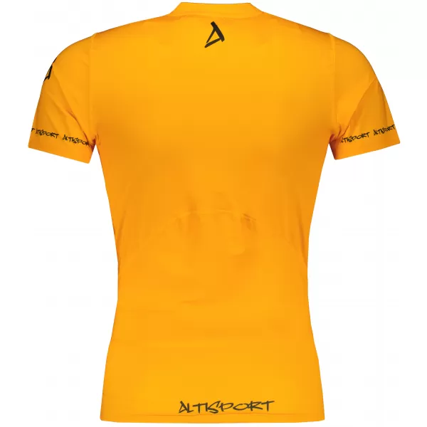  Hochwertiges Funktions-Kompressions-T-Shirt mit kurzen Ärmeln für Herren ALTISPORT VOJ/ALM000TR04 ORANGE 