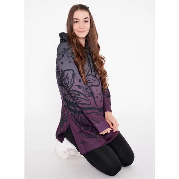  Hochwertiges Funktions-Sweatshirt für Damen ALTISPORT VOJ/ALW045MI03 LILA/SCHWARZ 