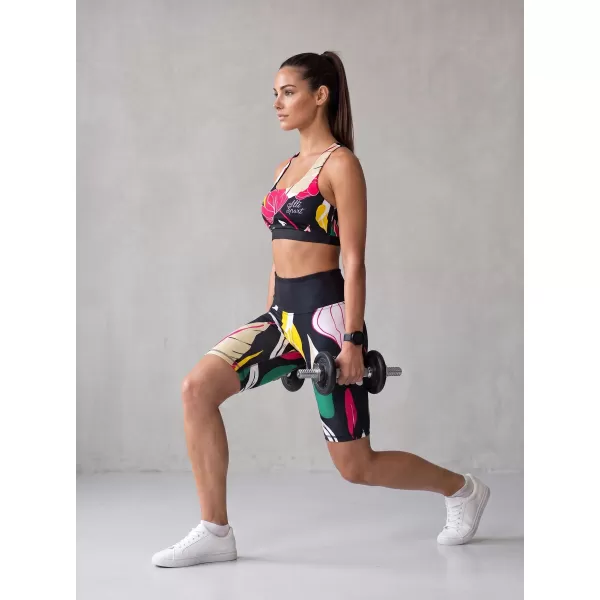  Hochwertige Damen-Funktionsleggings oberhalb des Knies ALTISPORT VOJ/ALW042LEG02 SCHWARZ 