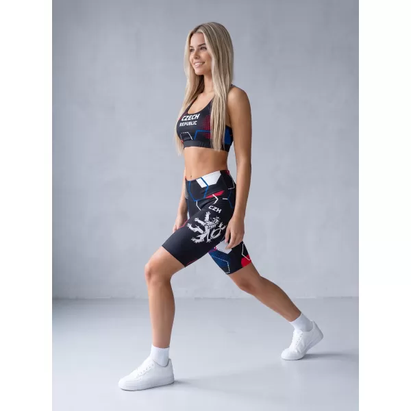  Hochwertige Damen-Funktionsleggings oberhalb des Knies ALTISPORT VOJ/ALW036LEG02 HEXA SCHWARZ 