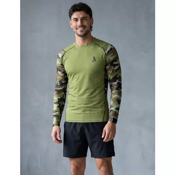  Funktionelle Kompression von Männern t -Shirt Premium ALTISPORT VOJ/ALM038TR03 GRÜN/KHAKI 