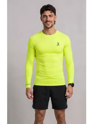 Hochwertiges funktionelles Kompressions-T-Shirt für Herren ALTISPORT VOJ/ALM000TR03 NEON GELB