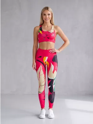 Lange Premium-Funktionsleggings für Damen ALTISPORT VOJ/ALW042LEG01 ROSA