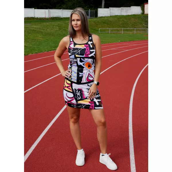  Funktionswestenkleid für Damen ALTISPORT VOJ/ALW041SAT01 SCHWARZ 