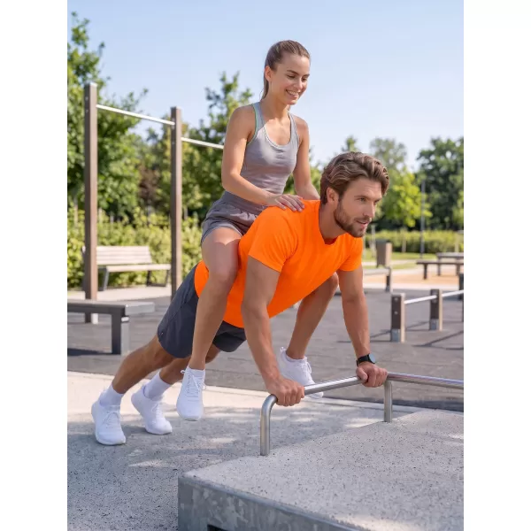  Funktions-T-Shirt für Herren ALTISPORT NoPrint NP/ALM421 NEON ORANGE 