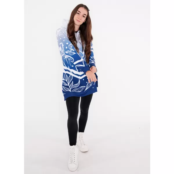  Hochwertiges Funktions-Sweatshirt für Damen ALTISPORT VOJ/ALW045MI03 MARINEBLAU/WEIß 