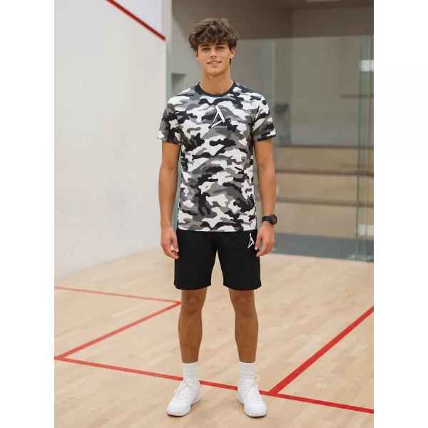  Funktionelles Premium-T-Shirt für Herren ALTISPORT VOJ/ALM038TR01 SCHWARZ UND WEIß 