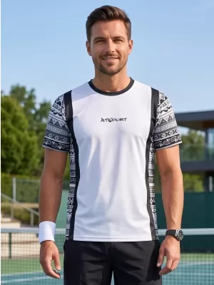 Funktionelles Premium-T-Shirt für Herren ALTISPORT VOJ/ALM043TR01 WEIß
