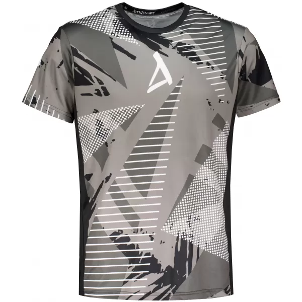  Funktionelles Premium-T-Shirt für Herren ALTISPORT VOJ/ALM044TR01 SCHWARZ UND WEIß 